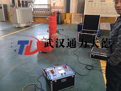 山東菏澤供電局串聯諧振耐壓試驗現場